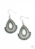 Paparazzi Accessories Castle Collection Green Earring 