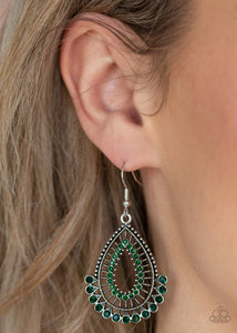 Paparazzi Accessories Castle Collection Green Earring 