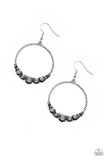 Paparazzi Accessories Self Made Millionaire Silver Earring 