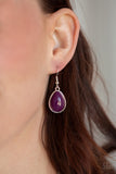 Paparazzi Accessories Shop Til You TEARDROP Purple Necklace