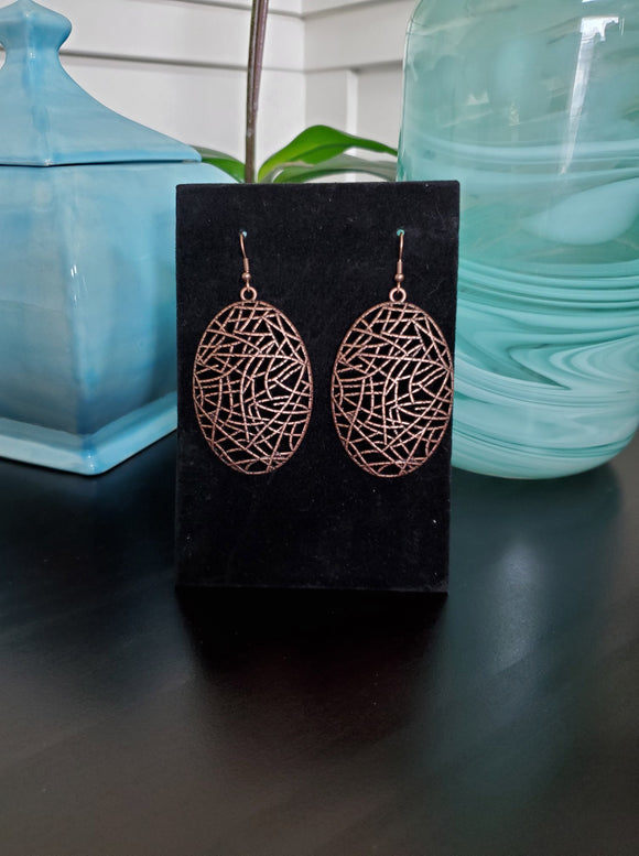 Paparazzi Accessories Way Out Of Line Copper Earring 