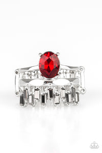 Paparazzi Accessories Crowned Victor Red Ring 