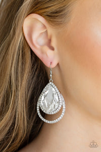 Paparazzi Accessories Famous White Earring  