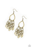 Paparazzi Accessories Teardrop Trinket Brass Earring 