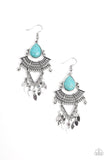 Paparazzi Accessories Vintage Vagabond Blue Earring 