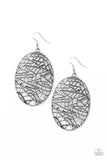 Paparazzi Accessories Way Out Of Line Silver Earring
