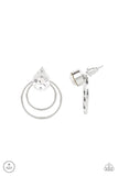 Paparazzi Accessories Word Gets Around White Post Earring 