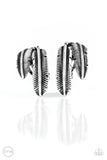 Paparazzi Accessories Things Quill Work Out Silver Clip On Earring