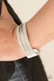 Paparazzi Accessories Unstoppable White Bracelet 