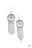 Paparazzi Accessories Blissfully Botanical Silver Earring 