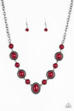 Paparazzi Accessories Voyager Vibes Red Necklace 