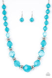 Paparazzi Accessories Dine and Dash Blue Necklace 