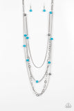 Paparazzi Accessories Glamour Grotto Blue Necklace
