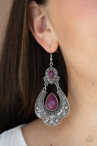 Paparazzi Accessories Rise and Roam Purple Earring 
