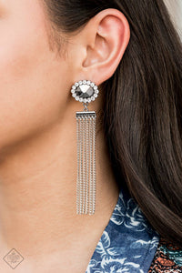 Paparazzi Accessories Tassel Throwback White Post Earring