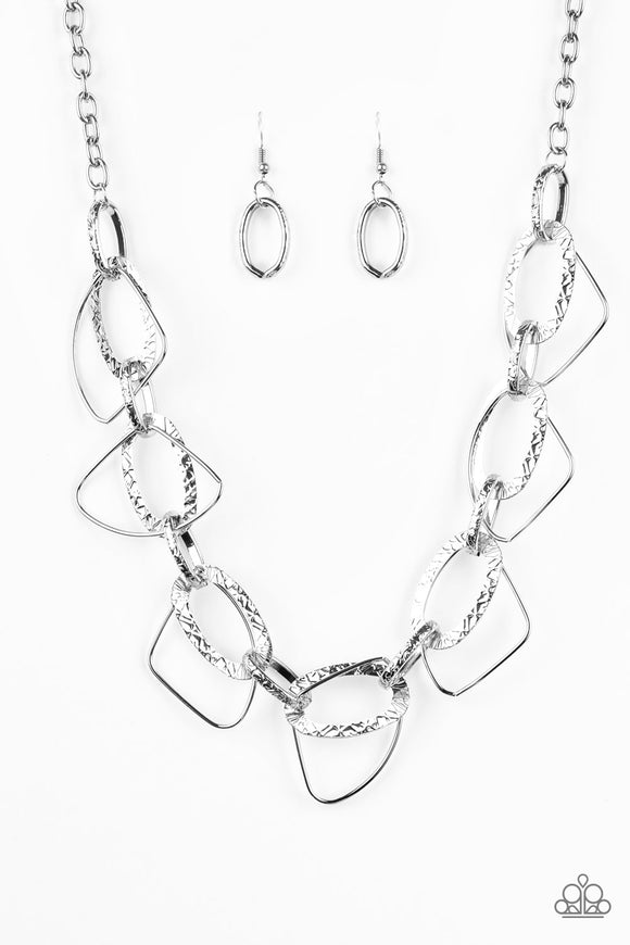 Paparazzi Accessories Very Avant Garde Silver Necklace 