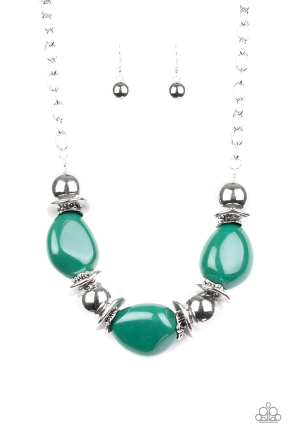 Paparazzi Accessories Vivid Vibes Green Necklace 