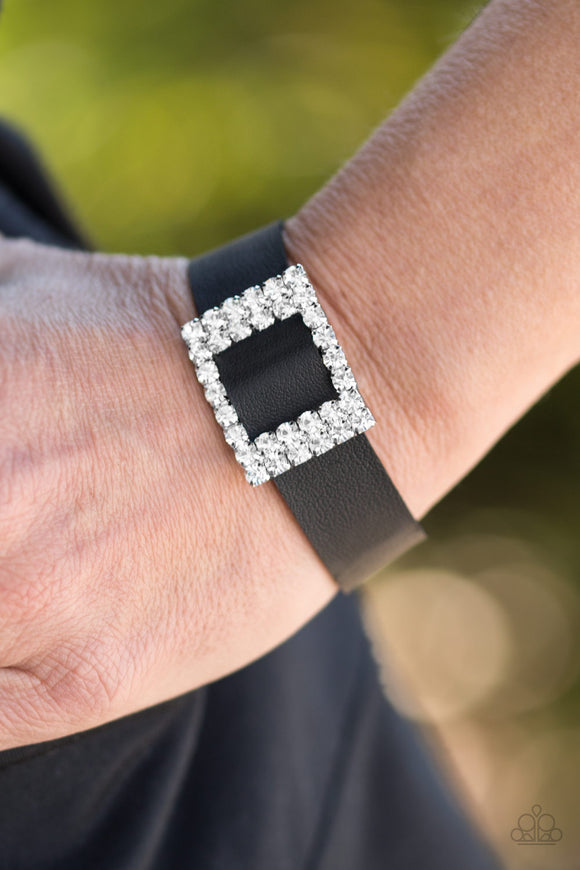 Paparazzi Accessories Diamond Diva Black Bracelet 
