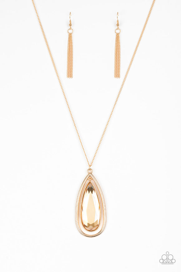 Paparazzi Accessories The Royal Corornation Gold  Necklace 