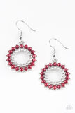 Paparazzi Accessories Wreathed In Radiance Red Earring