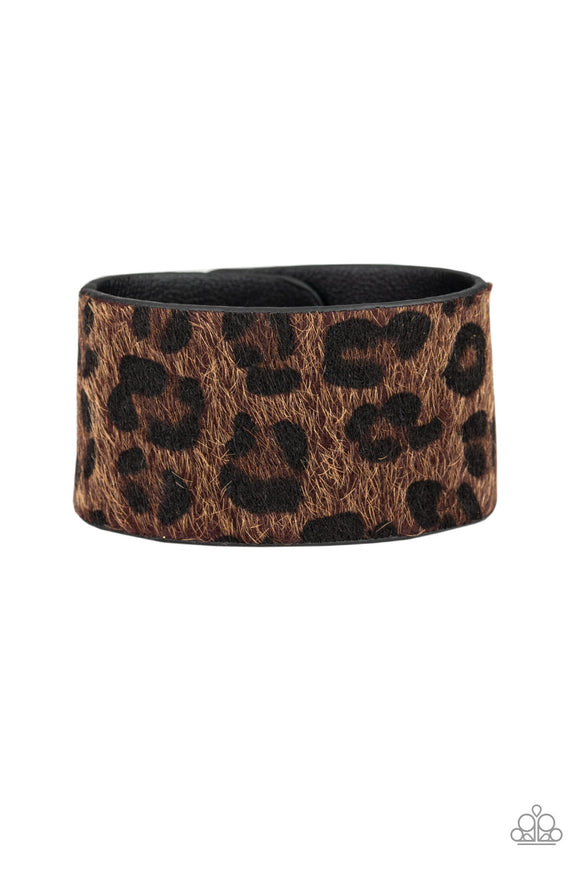 Paparazzi Accessories Cheetah Cabana Brown Urban Bracelet 