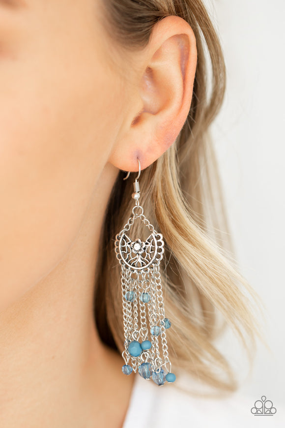 Paparazzi Accessories Daisy Daydream Blue Earring 