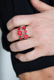 Paparazzi Accessories Floral Crowns Red Ring