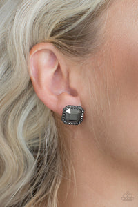 Paparazzi Accessories Act Your Ageless Black Post Earring