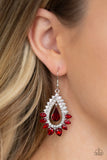 Paparazzi Accessories Boss Brilliance Red Earring