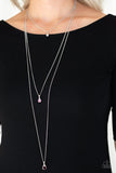 Paparazzi Accessories Crystal Chic Purple Necklace 