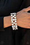 Paparazzi Accessories Diamonds and Debutantes White Bracelet 