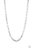 Paparazzi Accessories Grit and Gridiron Silver Necklace 
