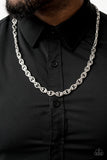 Paparazzi Accessories Grit and Gridiron Silver Necklace 