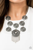 Paparazzi Accessories Modern Medalist Silver Necklace 