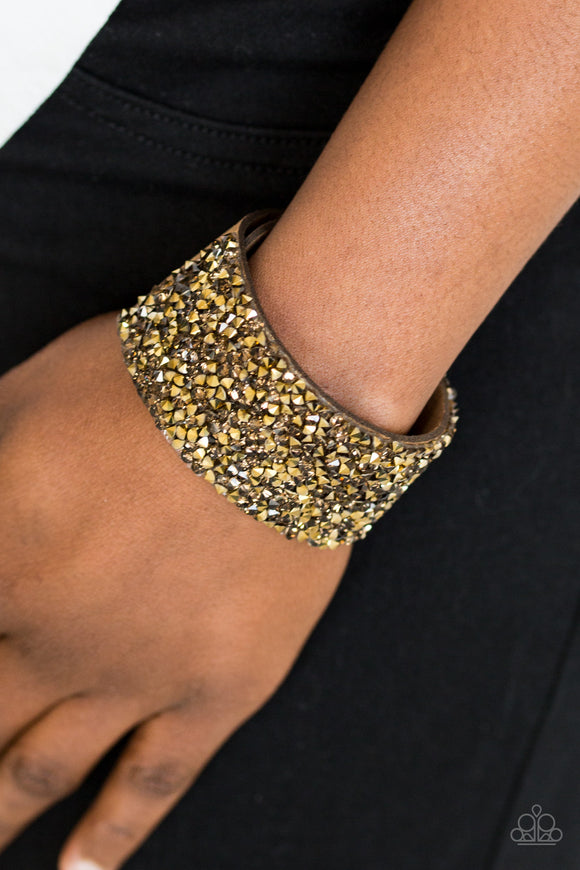 Paparazzi Accessories More Bang For your Buck Brass Snap Bracelet 