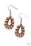 Paparazzi Accessories Rainforest Romance Orange Earring
