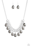 Paparazzi Accessories All Toget-Heir Now Silver Necklace 