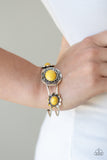 Paparazzi Accessories Desert Eden Yellow Bracelet 