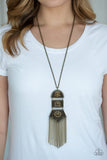 Paparazzi Accessories Tassel Tycoon Brass Necklace 