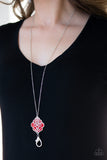 Paparazzi Accessories Malibu Mandala Red Lanyard 