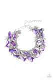 Paparazzi Accessories Plentiful Pebbles Purple Bracelet 