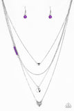  Paparazzi Accessories Gypsy Heart Purple Necklace