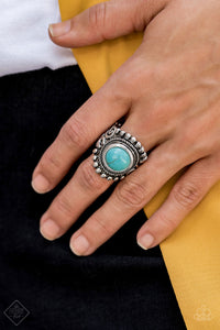 Paparazzi Accessories Nomad Drama Blue Ring 