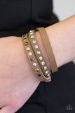 Paparazzi Accessories Catwalk Casual Brown Bracelet 