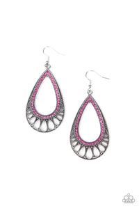 Paparazzi Accessories Royal Finesse Pink Earring 