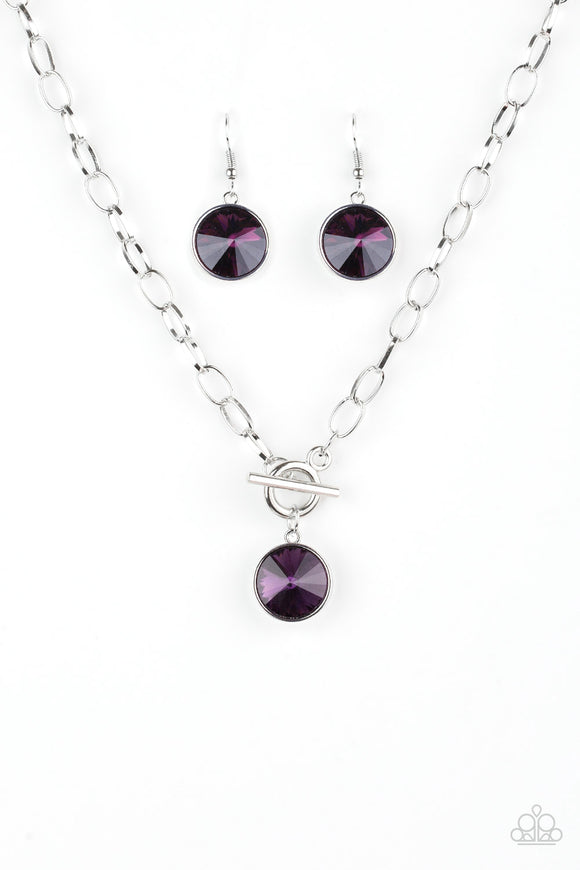 Paparazzi Accessories She Sparkles On Purple Necklace 