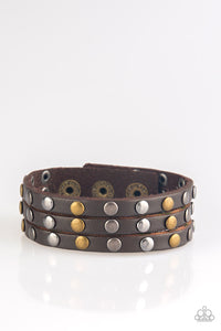 Paparazzi Accessories Rural Rider Brown Urban Bracelet 