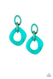 Paparazzi Accessories Torrid Tropicana Blue Post Earring