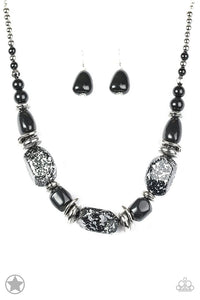Paparazzi Accessories - In Good Glazes -Black Necklace
