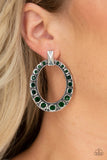 Paparazzi Accessories ALL For GLOW Green Post  Earring 